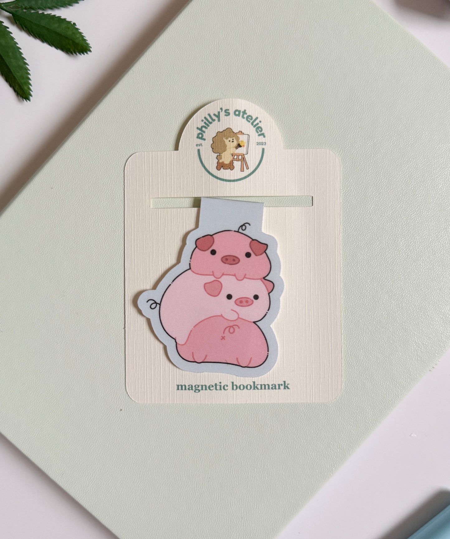 Piggy Pile | Magnetic Bookmark