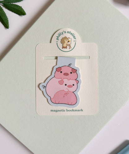 Piggy Pile | Magnetic Bookmark