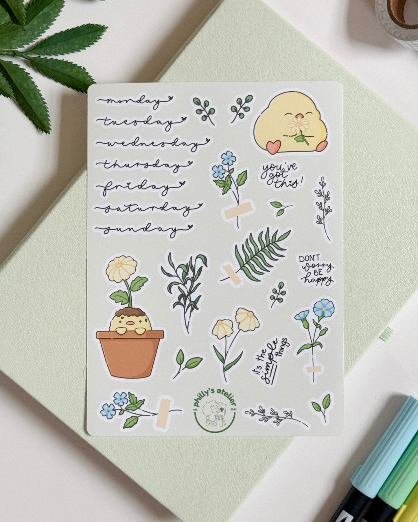 Scrapbooking w/ Plumpy Sticker Sheet