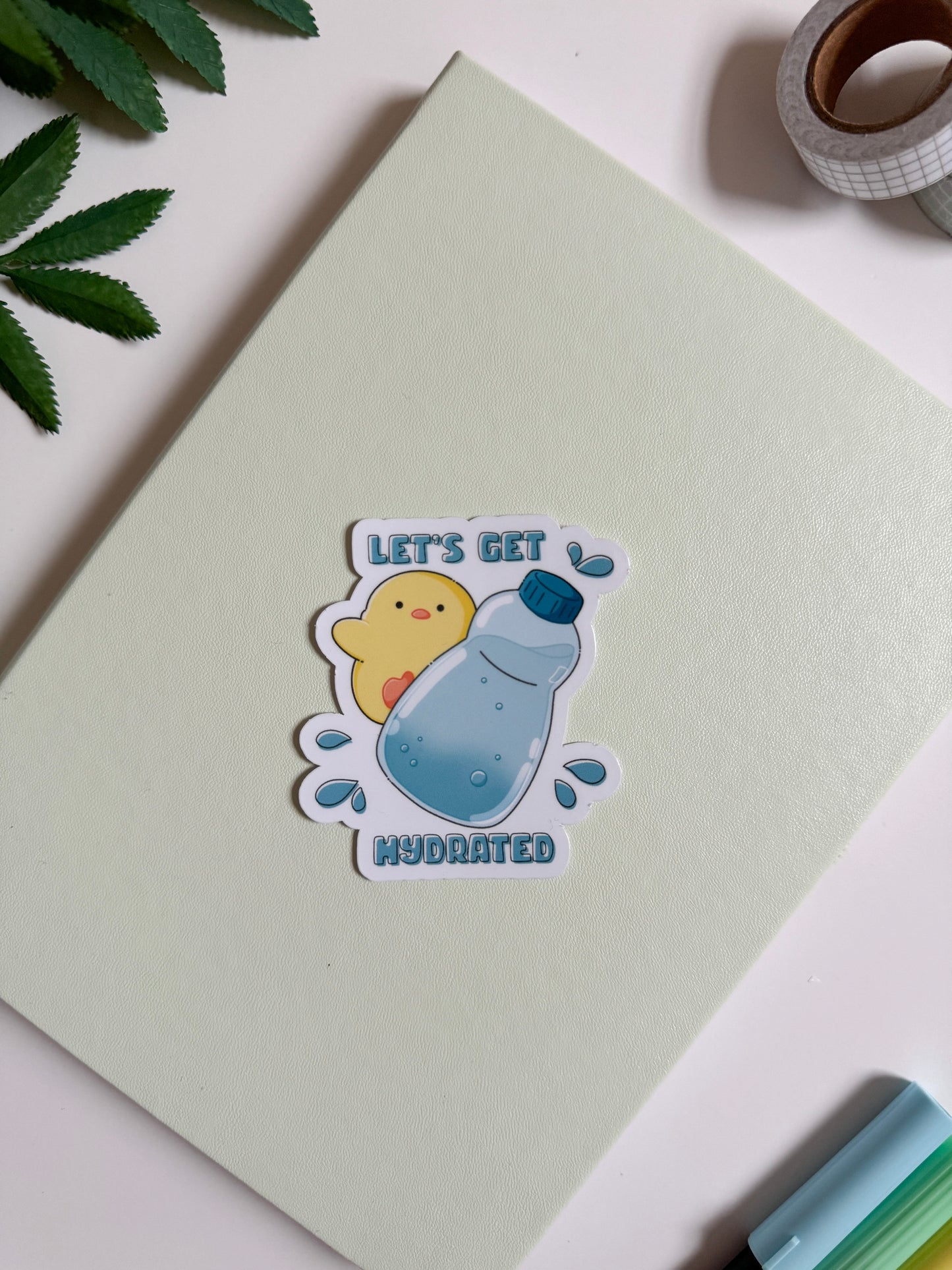 Let's Get Hydrated Vinyl Sticker