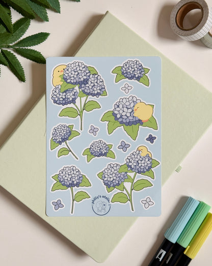 Hydrangea Sticker Sheet