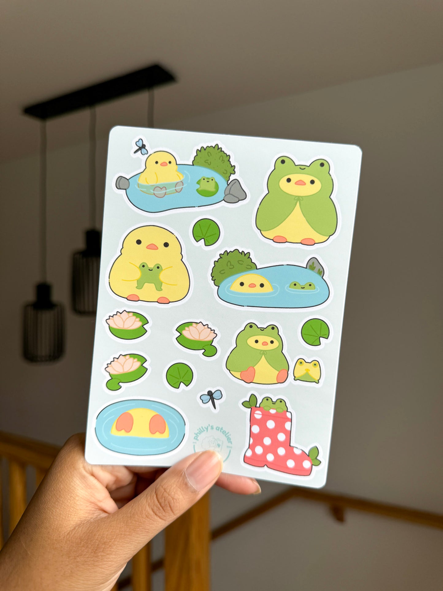 Plumpy at the Pond Sticker Sheet