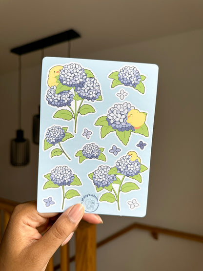 Hydrangea Sticker Sheet