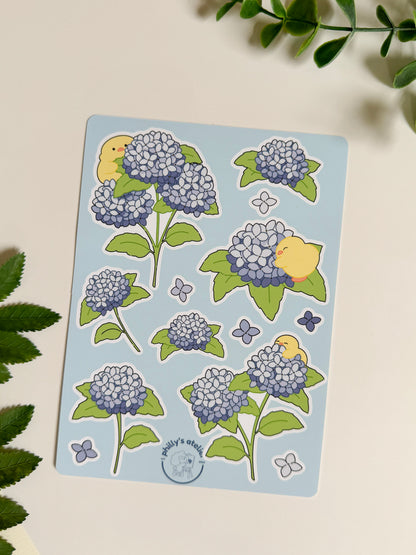 Hydrangea Sticker Sheet