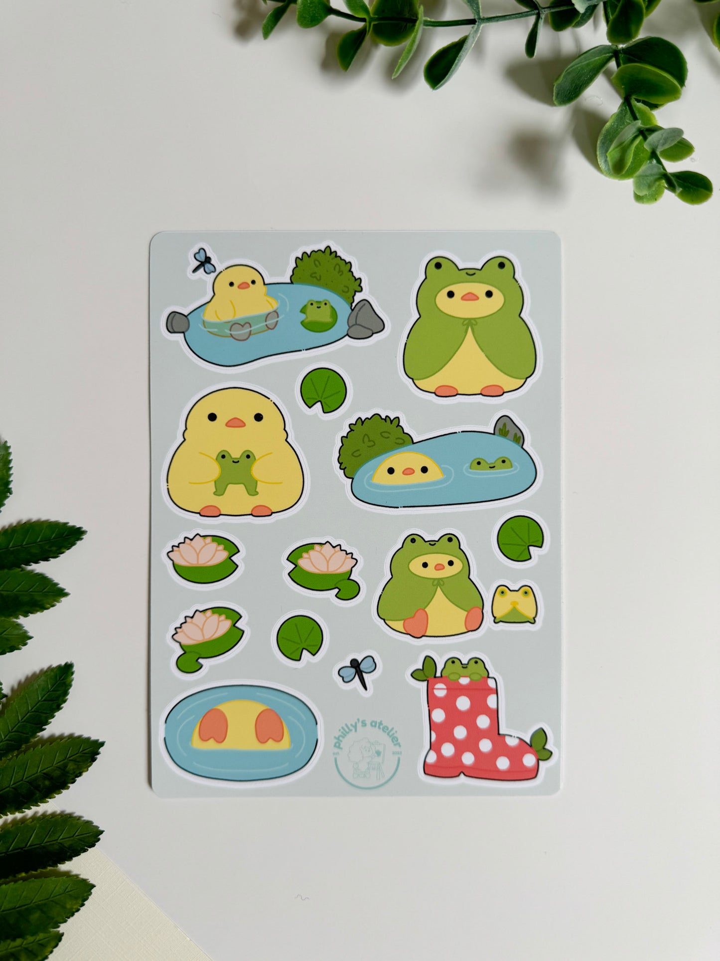 Plumpy at the Pond Sticker Sheet